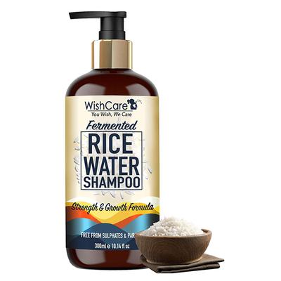 WishCare Fermented Rice Water Shampoo For Dry & Frizzy Hair - Paraben And Sulphate Free Shampoo 300 ml - Shampoos