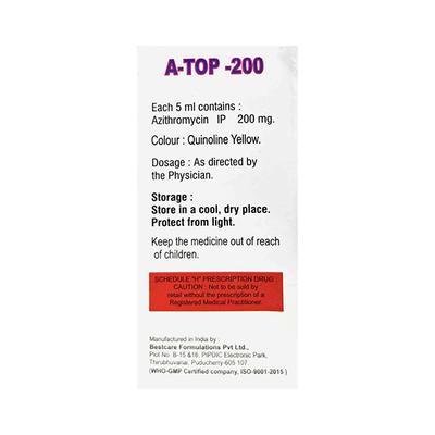 A TOP 200 Oral Suspension 30ml - Bacterial Infections-Mac