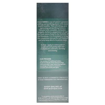 Biotique Cucumber Proe Tightening Refreshing Toner With Himalayan Waters For Normal To Oily Skin 120 ml - Toners