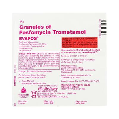 EVAFOS Powder 8gm - Bacterial Infections-OAB