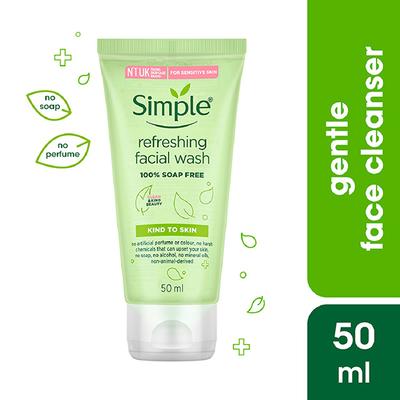 Simple Kind to Skin Refreshing Facial Wash 50 ml - Face Wash & Cleansers
