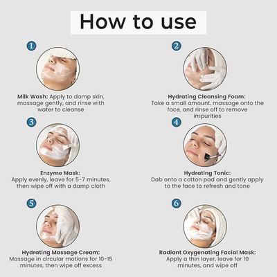 O3+ Bridal Facial Kit Hydrate & Glow for Dry Dehydrated Skin 10 Steps 122 gm - Facial Kits