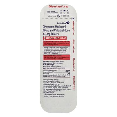 Olsertain CT 40mg Tablet 10'S - Hypertension-Ang