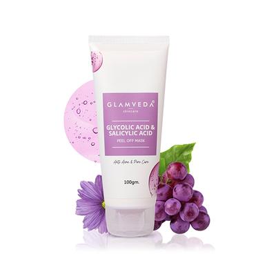 Glamveda Glycolic Acid & Salicylic Acid Peel Off MaskFor Anti Acne & Pore Care 100 ml - Masks & Peels