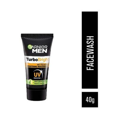 Garnier Men Turbo Bright Anti-Pollution Brightening Moisturiser 40 gm - Face Moisturizers