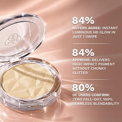 PAC Killer Glow Powder Highlighter Micro Pearls Rose Gold Luminous HD Shine - Soft Sun (8.11 g) - Highlighters & Illuminators