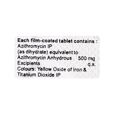 Azithral 500mg Tablet 5'S - Bacterial Infections-Mac