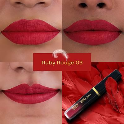 Faces Canada Comfy Matte Wow Liquid Lipstick - Ruby Rouge 03 3.8 ml - Liquid Lipsticks