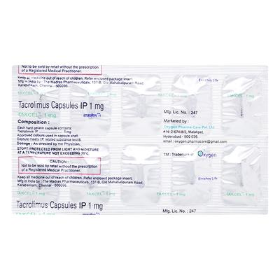 TAKCEL 1mg Capsule 10's - Auto Immune Disease-Imm