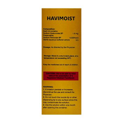 HAVIMOIST Eye Drops 10ml - Dry Eye-Olt