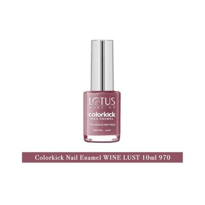 Lotus Makeup Colorkick Nail Enamel Wine Lust 970 10 ml - Nail Polish