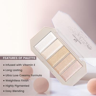 Half N Half Over The Rainbow Highlighter Palette, Rich Radiance-03 15.6 g - Highlighters & Illuminators