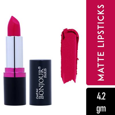 Bonjour Paris Silk Matte Lipstick-deep Pink 4.2 gm - Lipsticks