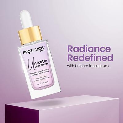 Protouch Unicorn Face Serum with Vitamin C, Niacinamide & Ceramides, Repairs, Hydrates & Brightens Skin 15ml - Face Moisturizers