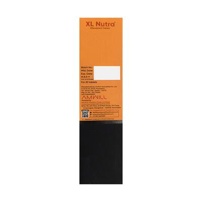 XL NUTRA SUGAR FREE REFRESHING TANGY ORANGE FLAVOUR Effervescent Tablet 20's - Supplements-Vic