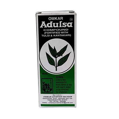 Omkar's Adulsa Compound Liquid 100 ml - Speciality Medicines