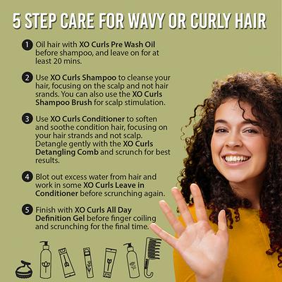 Xo Curls Hydrating Leave In Conditioner With Argan Oil And Olive Squalane To Tame Dryness & Frizz 100 ml - Conditioners