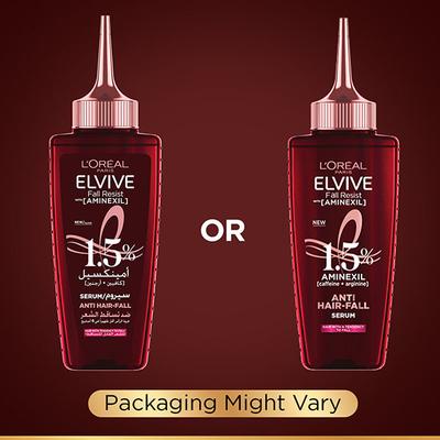 L'Oreal Paris Fall Resist Anti Hair Fall Serum with 1.5% Aminexil, for Lesser Visible Scalp 102 ml - Hair Serums