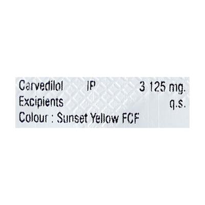 CARDICEF 3.125 Tablet 10's - Hypertension-Bet