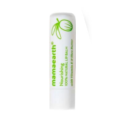 Mamaearth Nourishing 100% Natural Lip Balm with Vitamin E and Shea Butter 4 gm - Lip Balms