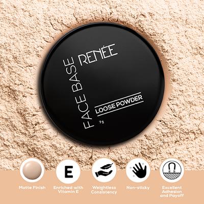 Renee Face Base Loose Powder - Warm Beige 7 gm - Loose Powder