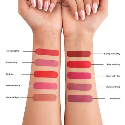 PAC Matte Addict Non Drying Intensely Pigmented Comfortable Matte 12H Wear - Captivating (5.5 ml) - Liquid Lipsticks