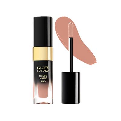 Faces Canada Comfy Matte Pro Liquid Lipstick - Pecan Brown 15, 10HR Stay, No Dryness 5.5 ml - Liquid Lipsticks