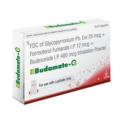 BUDAMATE G Inhalation Capsule 3x10's - Asthma/COPD-Ast