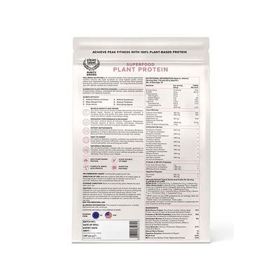 Wellbeing Nutrition Organic Vegan Plant Protein Isolate Powder - 22g Protein, 5g BCAA 500 gm - Whey Proteins