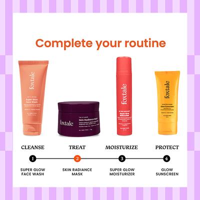 Foxtale The Stunner Skin Radiance Mask Cleans Pores & Reduces Blackheads Improve Skin Clarity & Tone 75gm - Masks & Peels