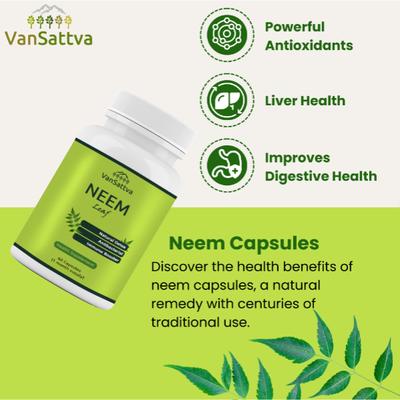 Vansattva Neem Capsule 60's - Speciality Medicines