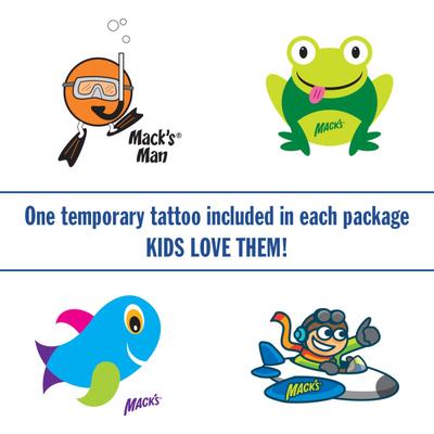 Mack's Waterproof Silicone Earplugs - Kids Size 6's - Baby Safety