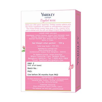 Yardley London Luxury Soap - English Rose 100 gm - Soaps