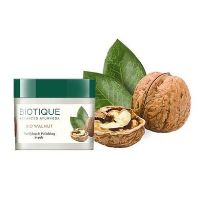 Biotique Bio Walnut Purifying & Polishing Scrub for Normal to Dry Skin 50 gm - Face Scrubs