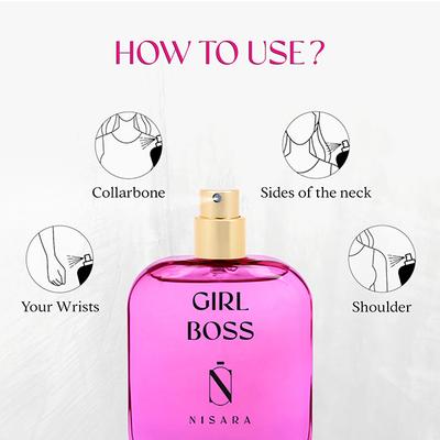 Nisara Girl Boss Perfume Long Lasting Fragrance Floral Woody Eau De Parfum For Women 100 ml - Women Perfumes (Edt/Edp)