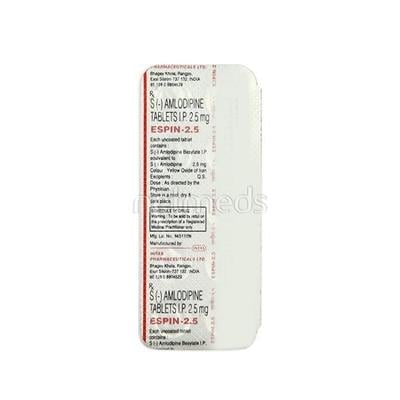 Espin 2.5mg Tablet 10'S - Hypertension-Cal