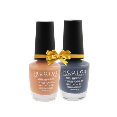 Incolor Gel Effect Matte Nail Enamel Combo 21 Pack Of 02 (101-84) 15 Ml - Nail Polish