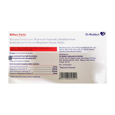 Riflux Fortz Tablet 15'S - Ulcer/Reflux/Flatulence-Aaa