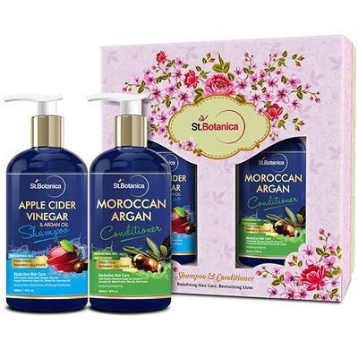 Stbotanica Moroccan Argan Hair Shampoo + Argan Hair Conditioner 600 ml - Shampoos