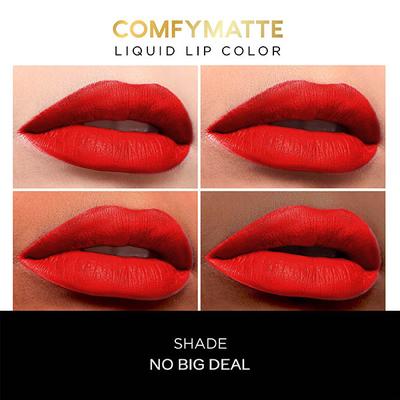 Faces Canada Comfy Matte Liquid Lipstick - No Big Deal 12 , 3 ml 10HR Stay No Dryness - Lip Stains & Tints