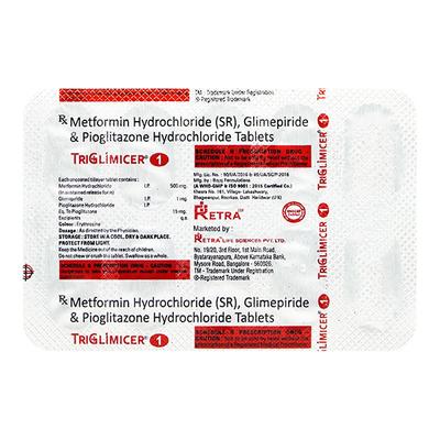 Triglimicer 1 Tablet 10'S - Diabetes-Ant