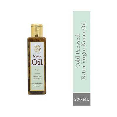 The Pure Story Neem Oil 100 Percent Pure Natural Pet Hair Oils 200 ml - Hair Oils