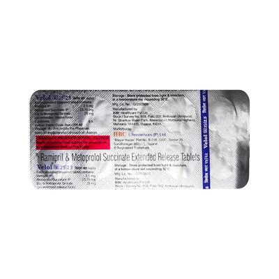 VELOL R 25/2.5 Tablet 10's - Hypertension-Bet
