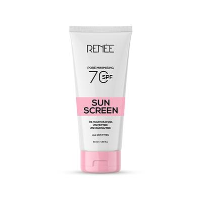 Renee Pore Minimising Sunscreen Spf 70 With 2 Percent Niacinamide, 2 Percent Peptide and 3 Percent Multivitamins 50 ml - Body Sunscreen