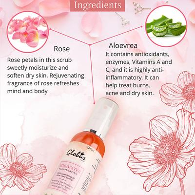 Globus Naturals Rose & Cucumber Facial Skin Toner 100 ml - Toners