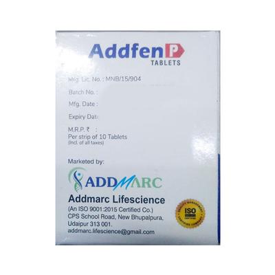 ADDFEN P Tablet 10's - Pain relief-Ano