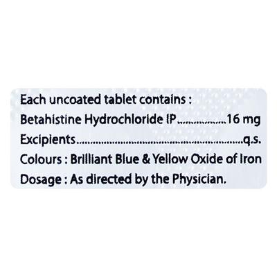 ISOHIST 16mg Tablet 10's - Vertigo-Ant