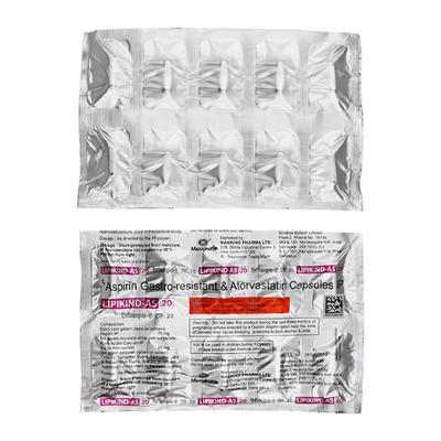 LIPIKIND AS 20 Capsule 10's - Blood Clot-Ant