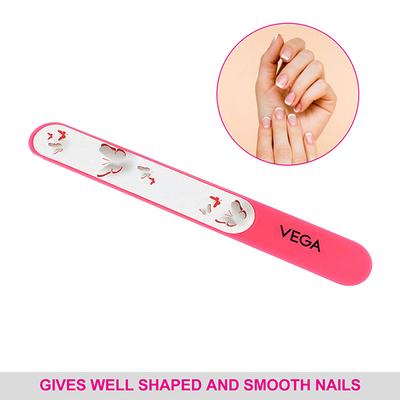 Vega Soft Nail File, Multicolor 2's - Nail Care