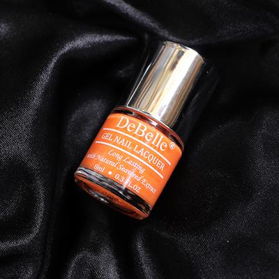 DeBelle Gel Nail Lacquer Tangerine Sheen Carrot Orange Nail Polish 8 ml - Nail Polish